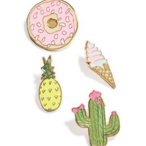 NWT🏷 Celebrate Shop 4-Pc. Pastel (Donut) Pin Set